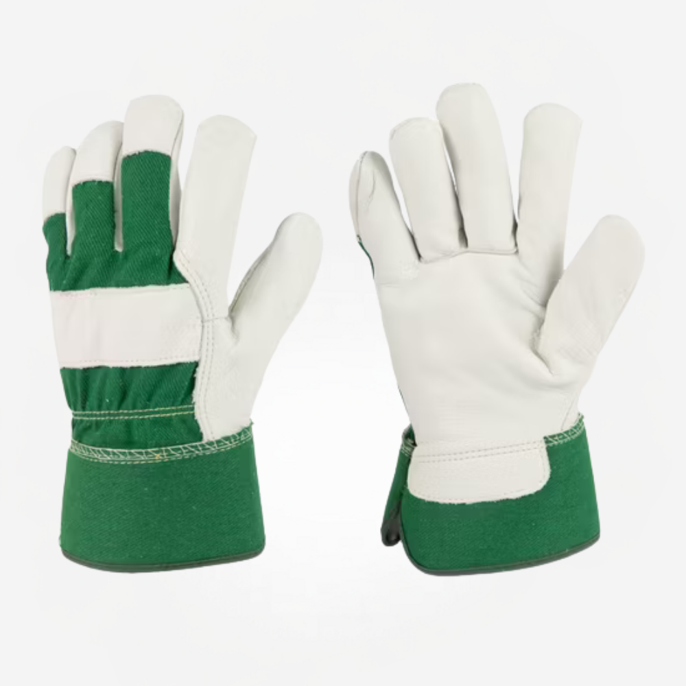 Leather Palm Glove - Rubberized Cuff - Image 5