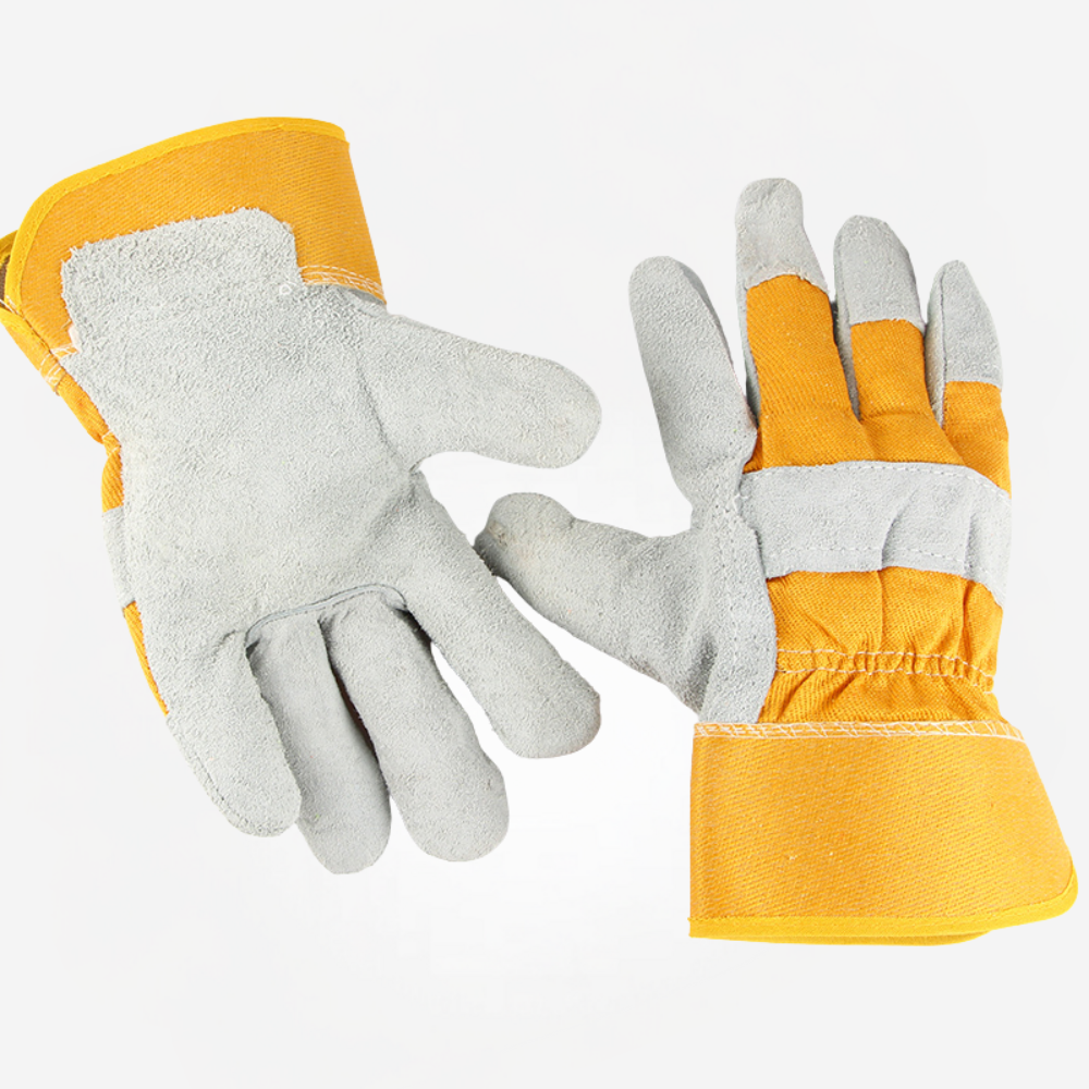 Leather Palm Glove - Rubberized Cuff - Image 3