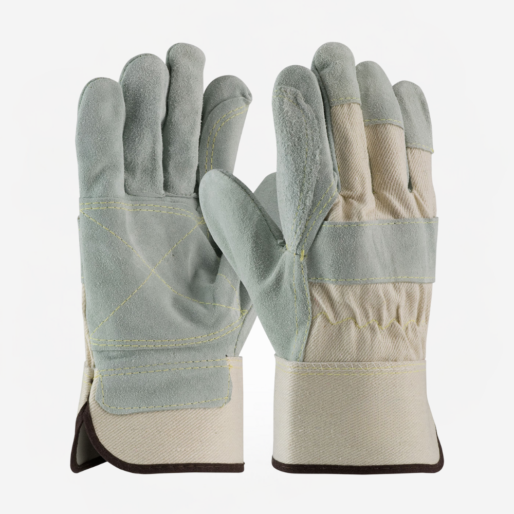 Leather Palm Glove - Rubberized Cuff - Image 4