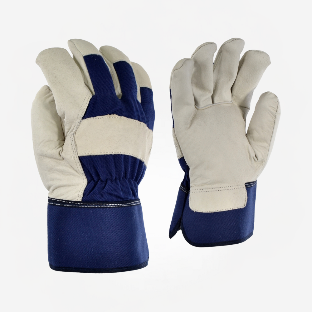 Leather Palm Glove - Rubberized Cuff - Image 2